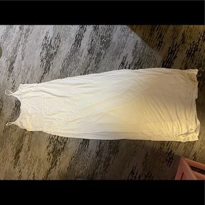 White tank maxi dress